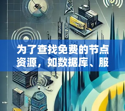 为了查找免费的节点资源，如数据库、服务器或云服务，可以按照以下步骤进行