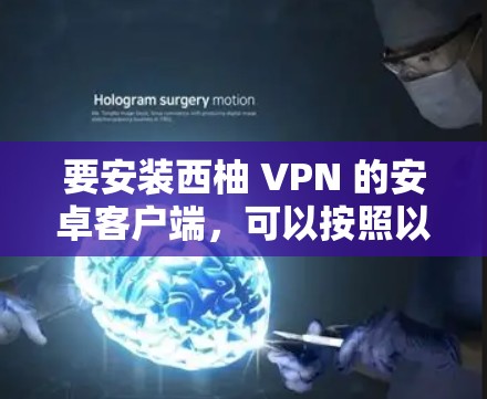 要安装西柚 VPN 的安卓客户端,可以按照以下步骤进行 要安装西柚 VPN 的安卓客户端,可以按照以下步骤进行