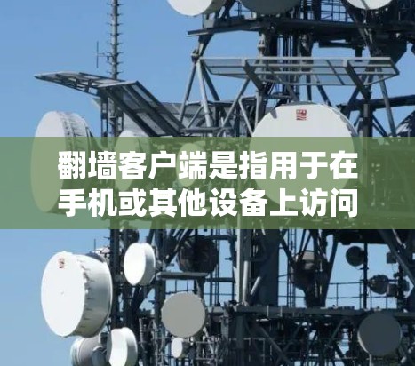 翻墙客户端是指用于在手机或其他设备上访问网络资源的客户端工具。这些客户端通常通过浏览器或者其他网络服务连接到特定的翻墙服务器,允许用户访问特定的网站、文档、视频等资源 翻墙客户端是指用于在手机或其他设备上访问网络资源的客户端工具。这些客户端通常通过浏览器或者其他网络服务连接到特定的翻墙服务器,允许用户访问特定的网站、文档、视频等资源
