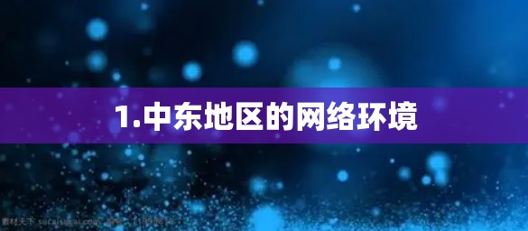 1.中东地区的网络环境 1.中东地区的网络环境